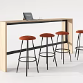 Modern Bar Chair Combination Bar Chair Combination 3d model