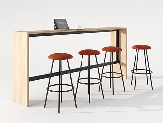 Modern Bar Chair Combination Bar Chair Combination 3d model