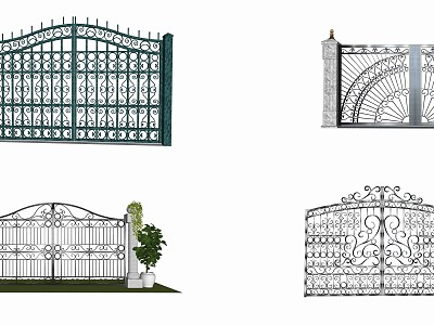 European-style gate railing gate model