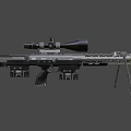 Tactical Sniper Rifle with High Power Scope Folding Bipod and Detachable Magazines