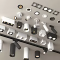 Modern Downlights And Spotlights Various Styles In Black And White For Home Lighting Decor