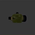 Green Military Weapon Handheld Device With Antenna And Black Control Buttons