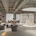Modern Bridal Shop Interior With Elegant Wedding Dress Display And Comfortable Lounge Area