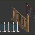Staircase Railings And Guardrails Design With Wooden Metal And Glass Elements