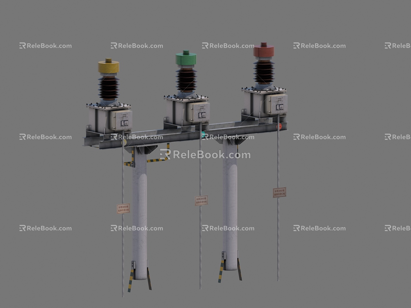 Voltage transformer 3d model