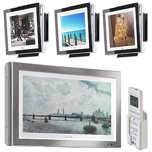 Painting air conditioner remote control panel 3d model
