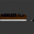 Wireless Numeric Keypad With Wooden Base Black Keys And USB Receiver
