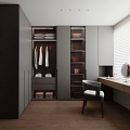 Italian Cloakroom Walk-in Closet 3d model