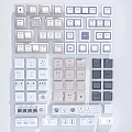 Modern switch socket combination switch panel socket panel 3d model