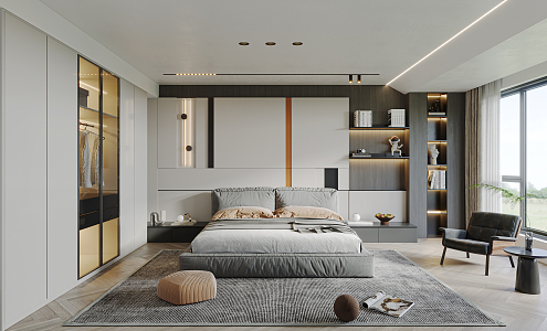 Modern Bedroom 3d model