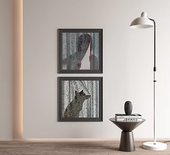 modern decorative painting 3d model