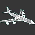 Modern White Passenger Aircraft Featuring Four Engines And Aerodynamic Design
