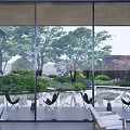Modern Entrance Gate Design With Stone Wall Illuminated Lights And Landscaped Garden Steps