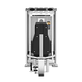 Fitness Equipment Leg Press Machine With Black Seat And Silver Frame For Strength Training