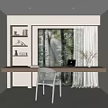 Modern study 3d model