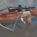 Crossbow Cartoon Crossbow Mechanical Crossbow Low Face Number Low Model Simple Model Game Sub-era Film and Television Level Super Realistic 3d model