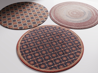 Round carpet 3d model