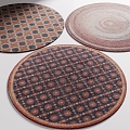 Round carpet carpet 3d model