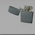 Portable Metallic Lighter With Open Lid Design And Decorative Wheel For Daily Use