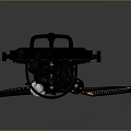 Modern heavy machine gun machine gun mini machine gun 3d model