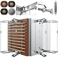 Sports Equipment Multi functional Training Gear With Metal Frame And Wooden Handles