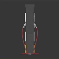 TotalEnergies Fuel Dispenser With Dual Nozzles Red Hoses And Digital