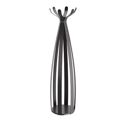 Modern Ceramic Vase With Vertical Striped Design And Glossy Finish For Home Decor 3d model