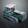 Modern forklift earth-shoveling truck earth-digging truck excavator 3d model