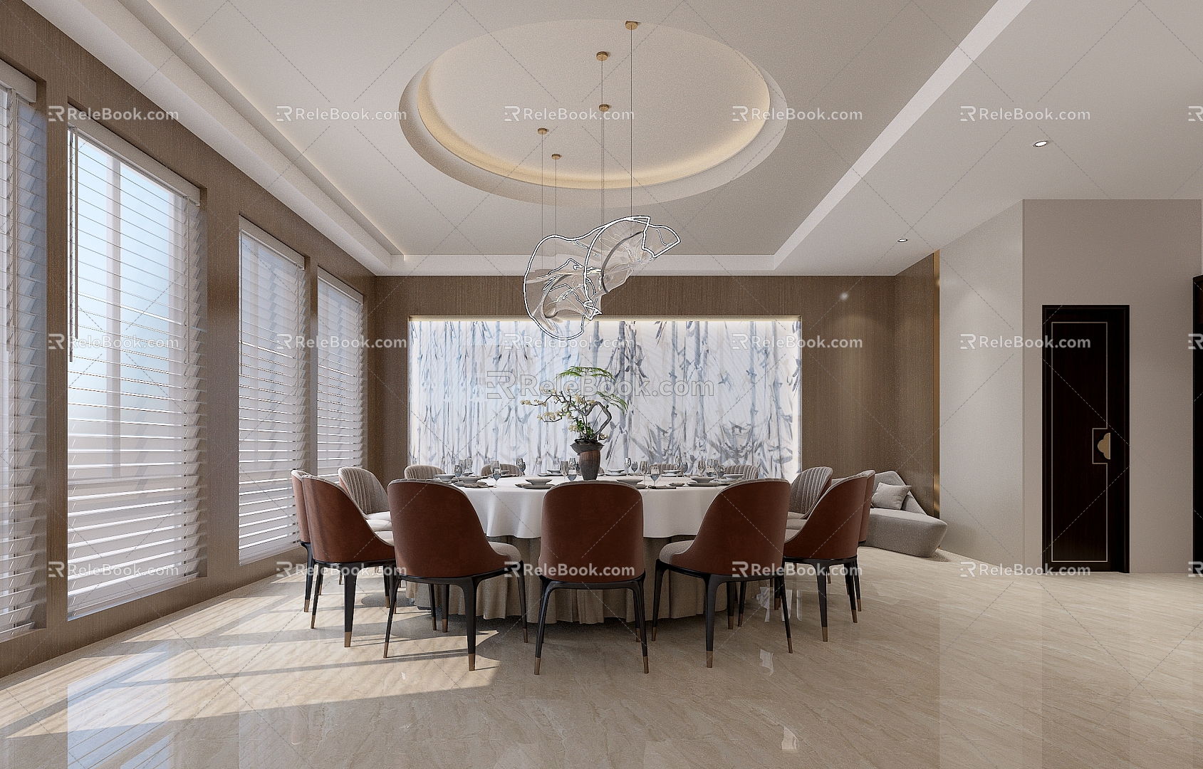 Hotel Box Ballroom 3d model