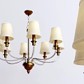 Light Luxury Chandelier Multi-head Chandelier 3d model