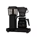 Stainless Steel Drip Coffee Maker With Glass Carafe Black Silver Kitchen Appliance