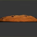Freshly Baked Delicious Orange Cookie With Chocolate Chips And Crunchy Texture