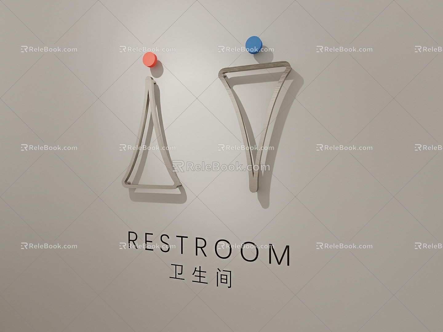 Glass Sticker Meeting Room Frosted Paper Company Culture Pattern 3d model