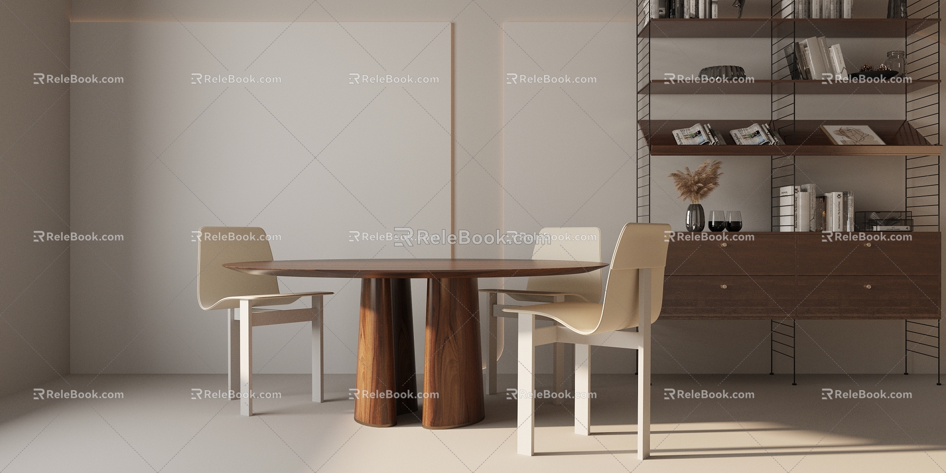 Table combination 3d model