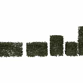 Ornamental Decorative Plant Set Green Hedge in Various Shapes for Home Garden Decoration