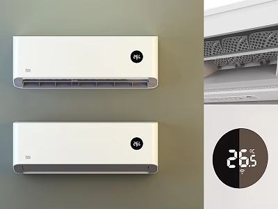 Modern air conditioner Mijia air conditioner 3d model