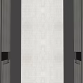 Modern Elevator Interior Design With Sleek Metal Panels Textured Wall And Soft Lighting 3d model