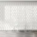 White Wavy Pattern Venetian Blinds For Window In Modern Interior With Soft Light 3d model
