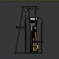 Heavy Duty Commercial Gym Fitness Machine With Adjustable Handles And Padded Seat