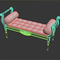 Classic Wooden Frame Leisure Chair With White Tufted Seat And Armrest Cushions