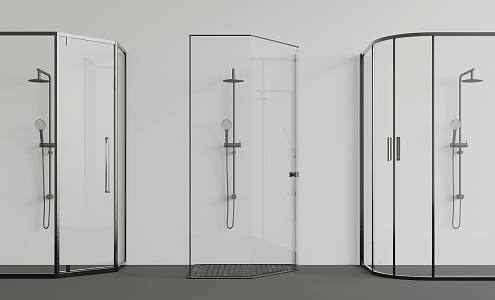 Shower shower partition 3d model