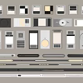 Various Modern Control Panel Designs With Different Styles And Functional Interfaces