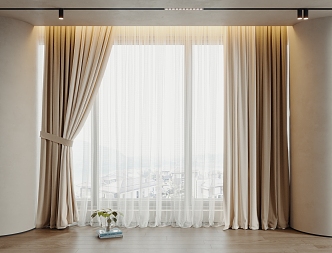 Modern Curtains 3d model