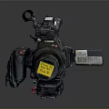 High Quality Professional Video Camera with HD Lens and Body Design 3d model