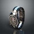 Stylish Black Silver Wrist Watch With Sleek Dial And Fashionable Strap Design
