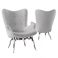 Gray Button Tufted Accent Chair With Wooden Legs For Comfortable Modern Lounge Space
