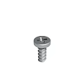 Metal Screw With Cross Slot Head And Threaded Shank Design