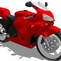 Cool motorcycle combination motorcycle motor vehicle 3d model