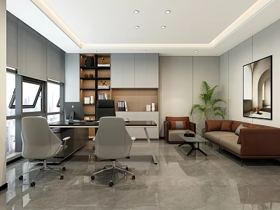 Office General Manager Office Chairman's Office 3d model