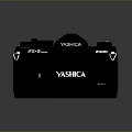 YASHICA 2000P PETRI FLEX Black Vintage Film Camera With Classic Lens Design